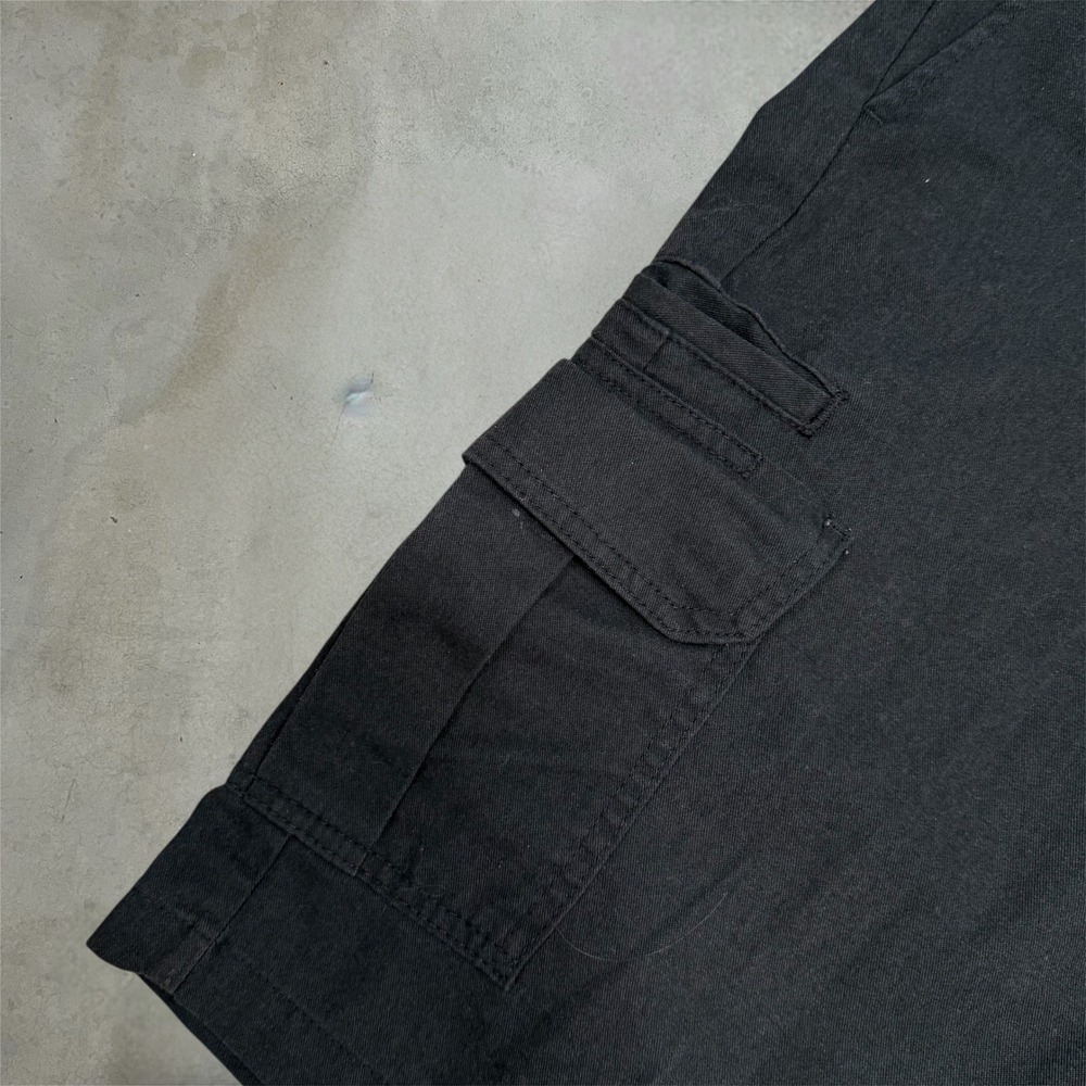 Dickies Flex Relaxed Fit Cargo Shorts Mens 32 Black WR557BK Workwear Vtg Style - Picture 5 of 9